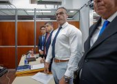 Leopoldo Luque, el médico acusado de no haber proporcionado la ayuda necesaria a Maradona, durante el juicio.