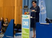 La canciller Gabriela Sommerfeld realiza una gira internacional para buscar apoyo internacional en temas de seguridad.