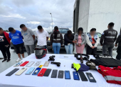 En el sur de Quito, Policía detuvo a siete personas, de 20 a 41 años.