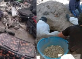 Autoridades mexicanas investigan los restos y prendas halladas en el crematorios