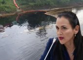La ministra Inés Manzano se refirió al derrame de petróleo en Esmeraldas, desde esa provincia.
