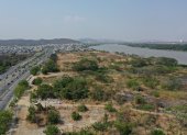 El proyecto contemplaba una área hacia el río Daule.