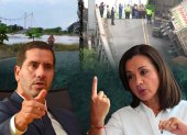 El ministro Roberto Luque cuestiona a la prefecta del Guayas ante declaraciones del puente caído en Daule