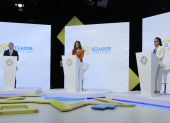 Daniel Noboa y Luisa González se medirán nuevamente el debate de segunda vuelta en Ecuador.