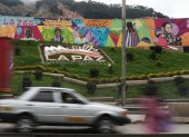 Un mural alusivo a los derechos de las niñas, en La Paz (Bolivia).