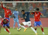 Gonzalo Plata de Ecuador tuvo un buen partido ante Chile.