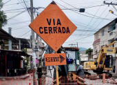 En la ciudad hay varias calles que se encuentran cerradas por trabajos de mantenimiento