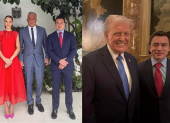 Fotos del encuentro entre Donald Trump y Daniel Noboa.