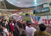 En la General Norte del estadio Alejandro Serrano Aguilar de Cuenca sucedió el hecho.