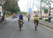 La primera Recreovía se realizó en 2020 en avenida Isidro Ayora, norte de Guayaquil.
