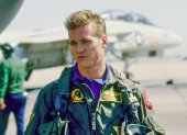 Val Kilmer interpretó a Tom "Iceman" Kazansky Top Gun