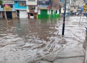 Una de las emergencias por la fuerte lluvia se atendió en Turubamba, en el sur.