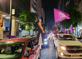 Guayaquil celebra la reelección de Daniel Noboa.