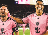 Luis Suárez (d) y Lionel Messi se volvieron a reencontrar en Inter Miami