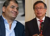 Rafael Correa y Gustavo Petro son líderes de la izquierda latinoamericana.