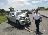 Accidente dejó a cuatro heridos.,