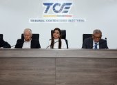 El Pleno del Tribunal Contencioso Electoral (TCE) es presidido por Ivonne coloma.