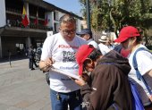 Lugar. La Plaza Grande, ubicada frente al Palacio Municipal, fue el escenario donde se inició la recolección de firmas para la revocatoria del alcalde.