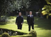 El presidente de Ucrania, Volodimir Zelenski y el presidente de Francia, Emmanuel Macron, sostuvieron una reunión en Roma.