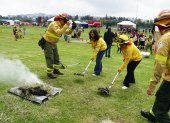 Campaña. Bomberos realizó una feria para explicar la importancia de prevención.