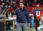El DT Pablo Sánchez fue criticado en redes sociales por los hinchas de Liga de Quito.