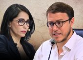 La correísta Luisa González y el exconsejero Augusto Verduga.
