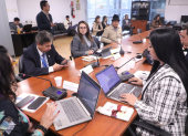 Nataly Morillo, en la Comisión Ocasión para tratar sobre la instalación de bases militares extranjeras.