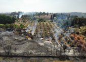 Incendio a las afueras de Jerusalén.