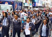 Trabajadores de Cotopaxi exigen derogación del Decreto 054 en el Día del Trabajo.