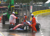 Accidente de Charlie Leclerc en  la Sprint en Miami.