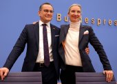 Alice Weidel y Tino Chrupalla, los dos líderes del partido partido ultraderechista Alternativa para Alemania (AfD).