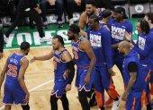 Los Knicks celebraron haber dado vuelta al marcador en 4 minutos.