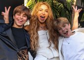 Shakira junto a sus hijos Milan y Sasha
