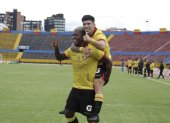 Gabriel Cortez, de Barcelona, anotó el primer gol en el duelo en el estadio Atahualpa ante Universidad Católica