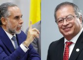 Ministro del Interior de Colombia, Armando Benedetti, y el presidente de Colombia, Gustavo Petro.