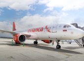 Una de las naves de la aerolínea Avianca.
