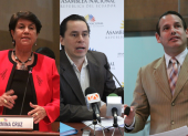Guillermina Cruz, Tomás Zevallos y Wladimir Vargas, exasambleístas que dejaron sus bancadas.