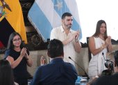 Aquiles Álvarez lideró la sesión en la que se designó a Tatiana Coronel como nueva vicealcaldesa de Guayaquil.