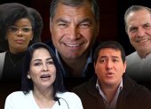 El expresidente Rafael Correa aún cuenta con militantes fieles en sus filas.