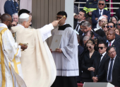Daniel Noboa representó a Ecuador en la histórica misa de inicio del pontificado de León XIV en el Vaticano.