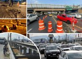 Desde la noche de este 19 de mayo, el complejo de puentes de la Unidad Nacional tendrá dos carriles menos habilitados al tránsito.