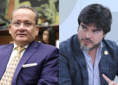 El asambleísta socialcristiano Alfredo Serrano y el ministro de Gobierno, José De La Gasca, mantuvieron un cruce de palabras en diferentes entrevistas.