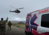 Con ayuda de un helicóptero Fennec, del Ejército Ecuatoriano, se logró culminar el rescate del cuerpo de Patricio Factos este miércoles.