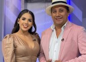 Joselyn Encalada con Willy Manuel.