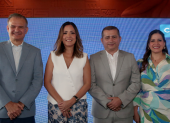 Christian Coll, Diana Matute, José Tuárez y Alexandra Villavicencio.