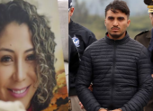 María Belén Bernal y el femicida, Germán Cáceres. El crimen ocurrió en la Escuela de Policía, General Alberto Enríquez Gallo.