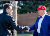 Elon Musk junto a Donald Trump durante la campaña presidencial de 2024