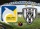 Delfín recibe a Independiente del Valle en la jornada 15 de LigaPro 2025.