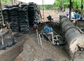 Los militares destruyeron 22 procesadoras artesanales de oro hallados en los campamentes clandestinos