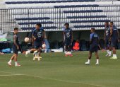 Primer entrenamiento de la selección de Ecuador antes de jugar contra Brasil.